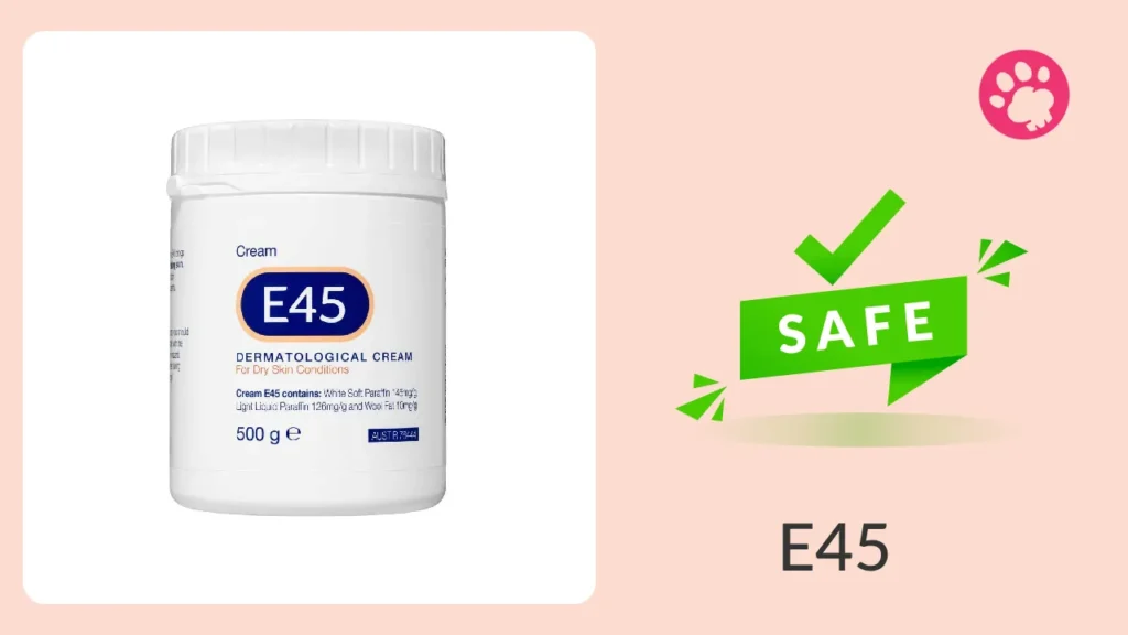 Is E45 cream good for dogs?