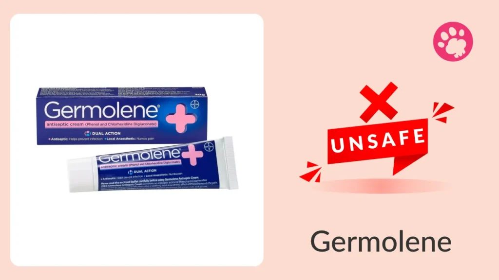 Is Germolene safe for dogs?