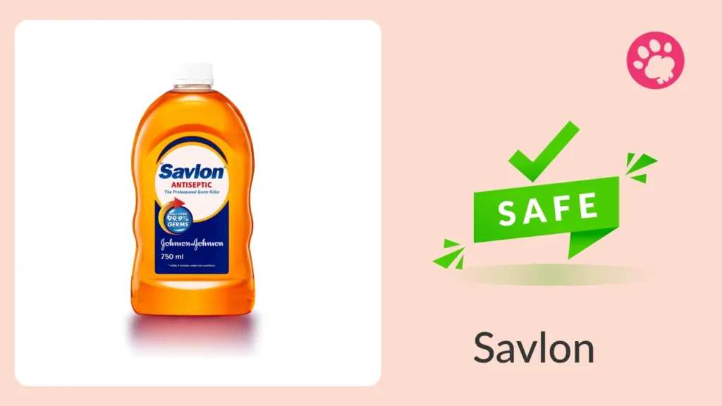 Is Savlon safe for dogs?