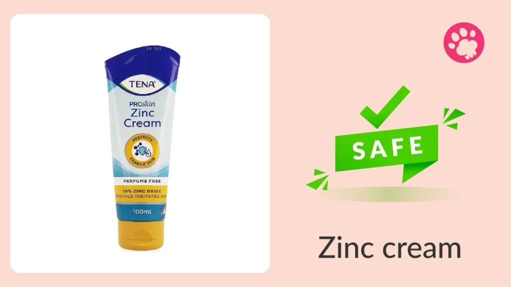 Is Zinc cream safe for dogs?